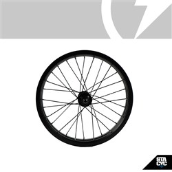 STACYC S/P - FRONT RIM ASSEMBLY - 16HDRIVE 16 X 45MM INCLUDES HUB AND SPOKES (16H)