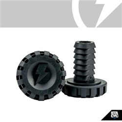 STACYC S/P - BAR ENDS - 19MM BAR BLACK (16elite|18e|20e)