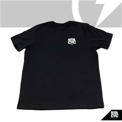 STACYC APPAREL - T-SHIRT STACKED LOGO - WOMENS | L | BLACK (Tees)