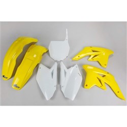 UFO SUZUKI PLASTICS KIT RMZ250 07-09 (2007-08 OEM) (WILL BECOME SUKIT407FE999) #