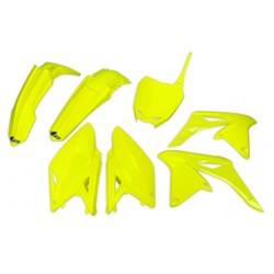 UFO SUZUKI PLASTICS KIT RMZ250 14-18 F.YEL (WILL BECOME SUKIT416FEDFLU) #