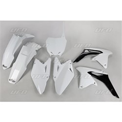 UFO SUZUKI RMZ450 08-17 PLASTICS KIT WHT #