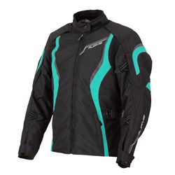 RJAYS ATHENA JKT BLK/AQUA LADIES (16) [ONC01]