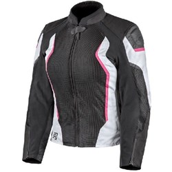 RJAYS SECTOR LADIES JKT BLK/WHT/PNK (16) [ONC01]