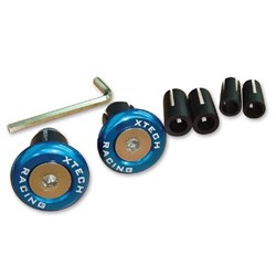 X-TECH MX BAR END CAPS BLACK