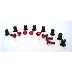 X-TECH SCREEN SCREWS BLACK SET/8
