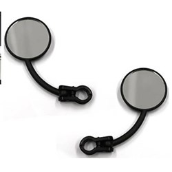 X-TECH ENDURO MIRROR L/H CLAMP-ON (BLACK)