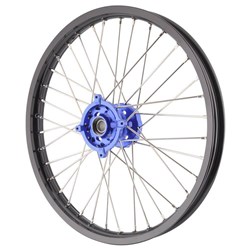 XTECH YAM/SUZ YZ85/RM85 02-23 1.40x19 FRONT BLK RIM/BLU HUB/SLV SPK #
