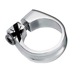 X-TECH SEATPOST CLAMP 31.8 SILVER [ONC01] #