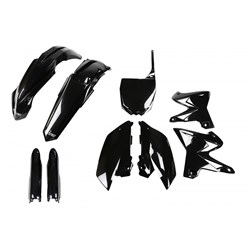 UFO YAMAHA FULL PLASTICS KIT RESTYLE YZ125/250 03-14 BLK (WAS YAKIT312E001)