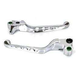 ZODIAC LEVER SET  FIVE-HOLE  CHR  07-08 BIG TWIN