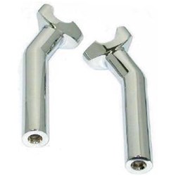 ZODIAC CUSTOM PULLBACK RISERS 6.5 INCH CHROME