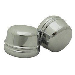 ZODIAC AXLE COVERS FRONT CHROME FXST/FLST/FLT/FXD 08-  [ONC01] #
