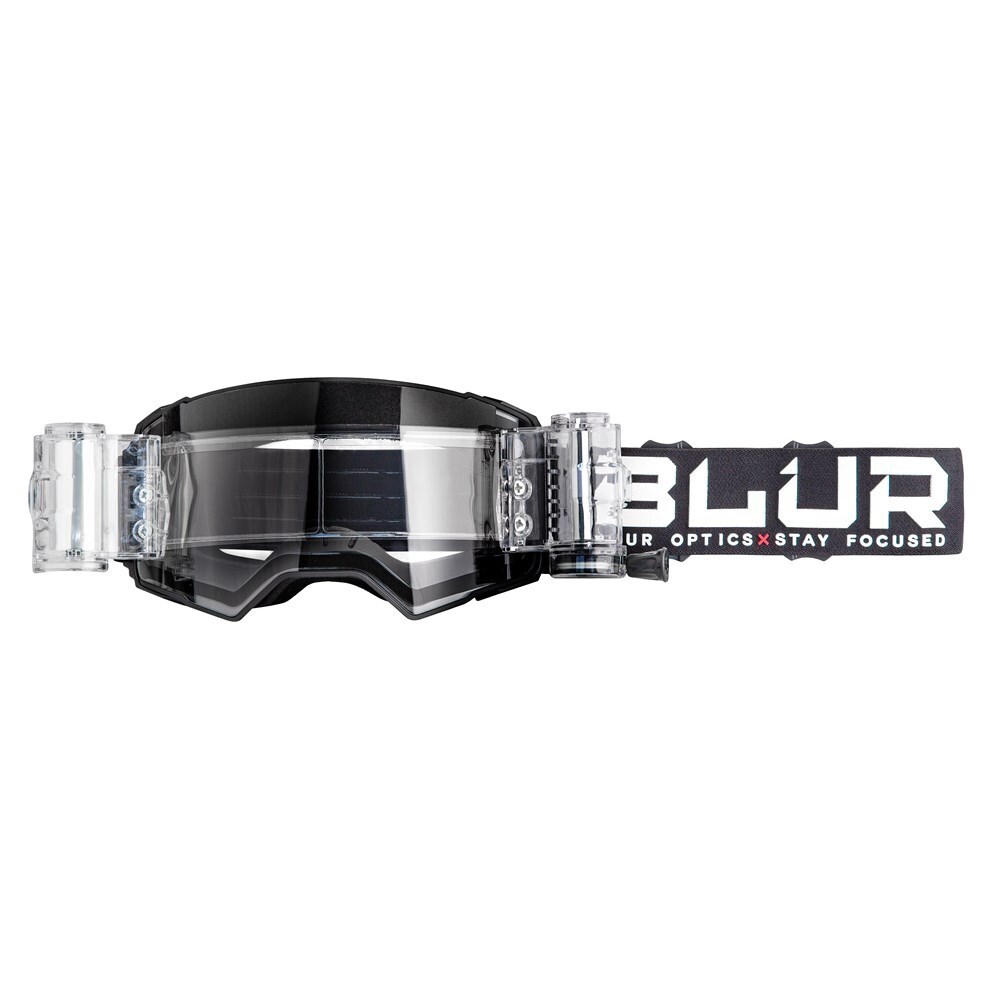 BLUR B-60 ROLL OFF GOGGLE STEALTH MATT BLK (TAC ANTI-FOG LENS ...